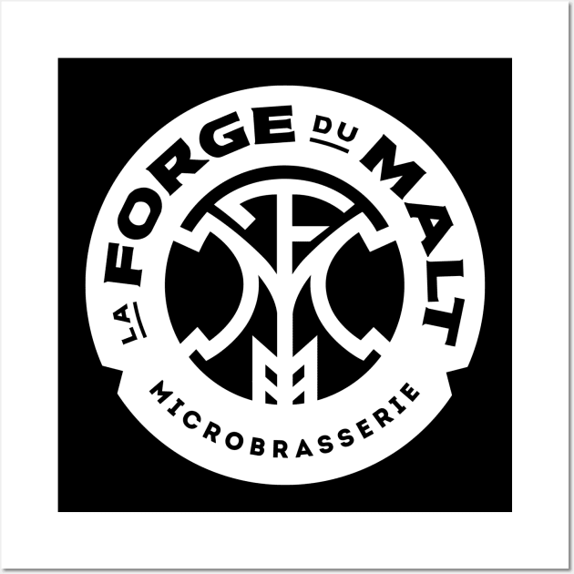 Logo original Forge blanc Wall Art by La Forge du Malt